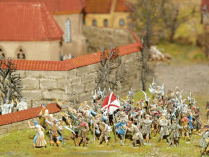 Diorama: "Überfall auf das Kloster Heggbach" von Bernhard Kempin