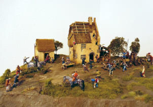 Diorama: "Abtransport der Sturmglocke durch Aufstndische" von Prof. Doug Miller (www.1525miniatures.net)